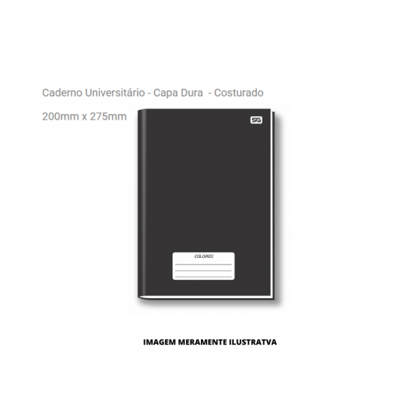 CADERNO - SIDGRAPH - 1 MATERIA BROCHURA PRETO 96F